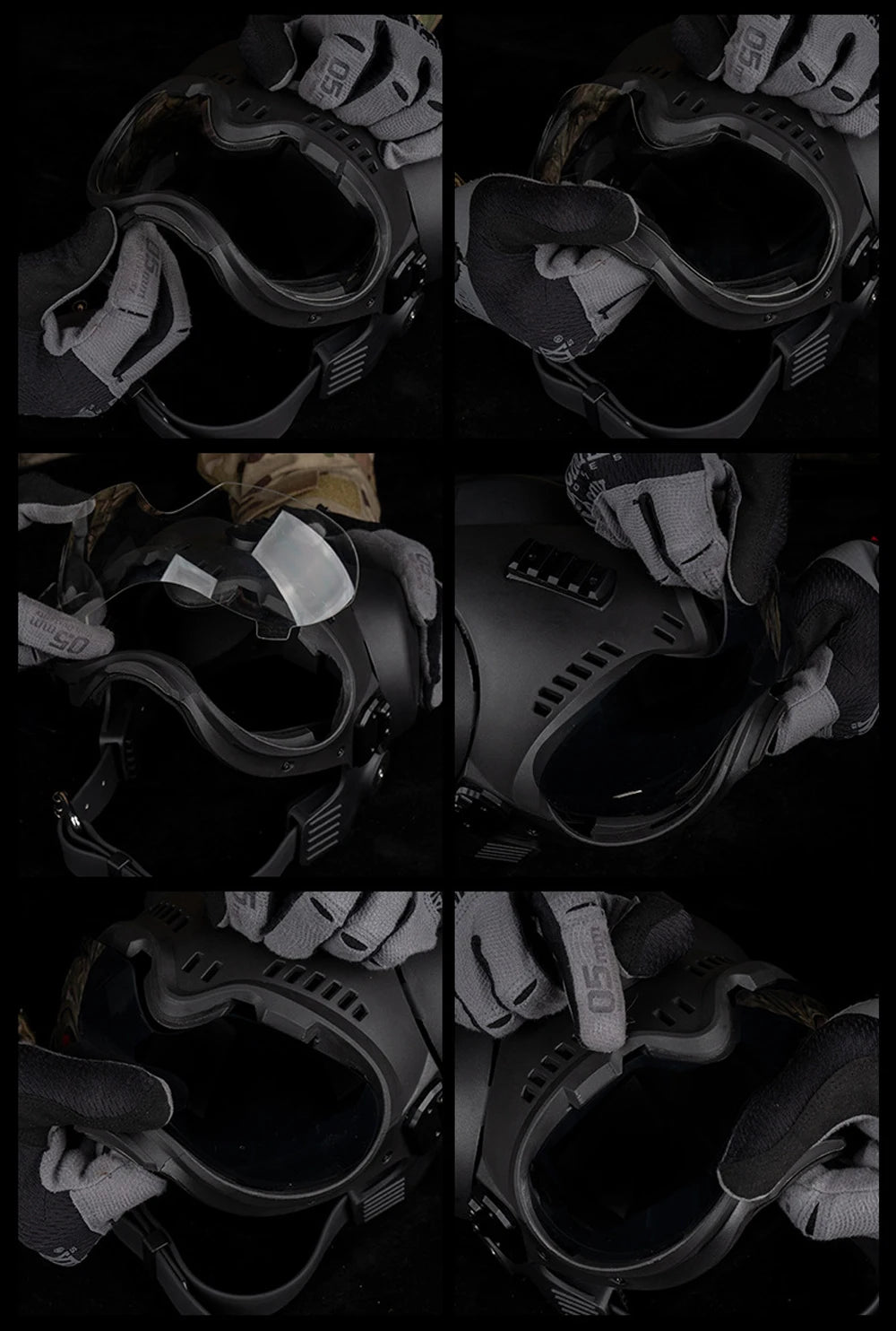 Tactical Dog Military Hunting Training K9 Helmet, Large Dog Patrol Dogs Sheepdog Pet Motorcycle Protective Helmet with Goggles