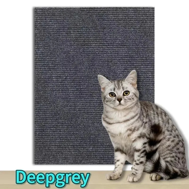 Trimmable Cat Scratching Mat Cat Scratcher Sofa Tape Scratching Post Self-adhesive Carpet Cat Scratch Board Cat Accessories