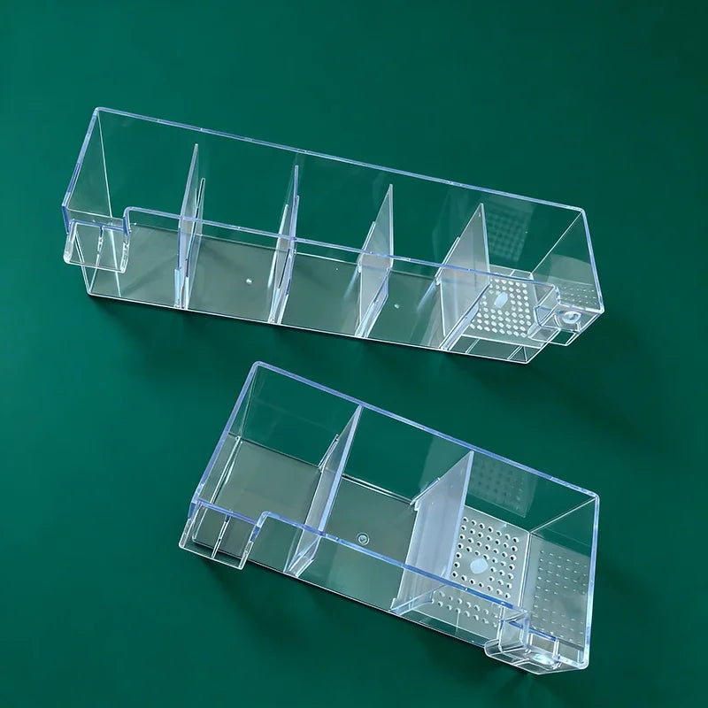 Hang-On Aquarium Filter Box Quiet Water Circulation System Dry-Wet Separation Filter Box for Small medium Fish Tank Turtle Tank