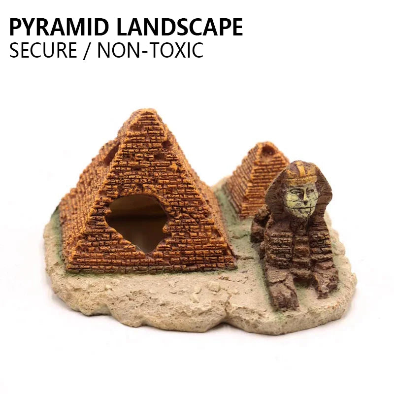 Resin Reptile Hide Cave Terrarium Decoration Lizards Snake Turtle Shelter Hide Rest Cave Reptiles Box Aquarium Landscape Decor