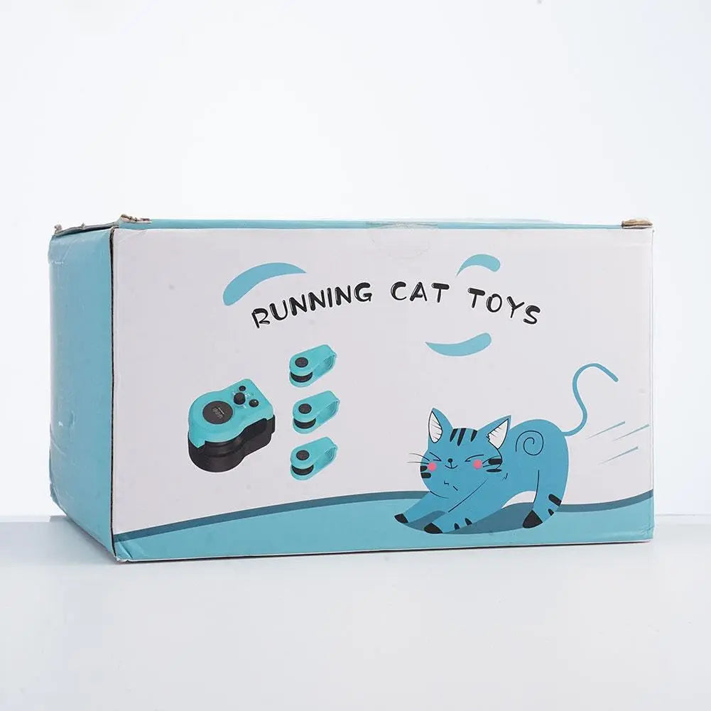 Cat Running Wheel Interactive Cat Toy, Cat Wheel Exerciser Cat Running Treadmill for Indoor Adjustable Speed Simulated Interactive
