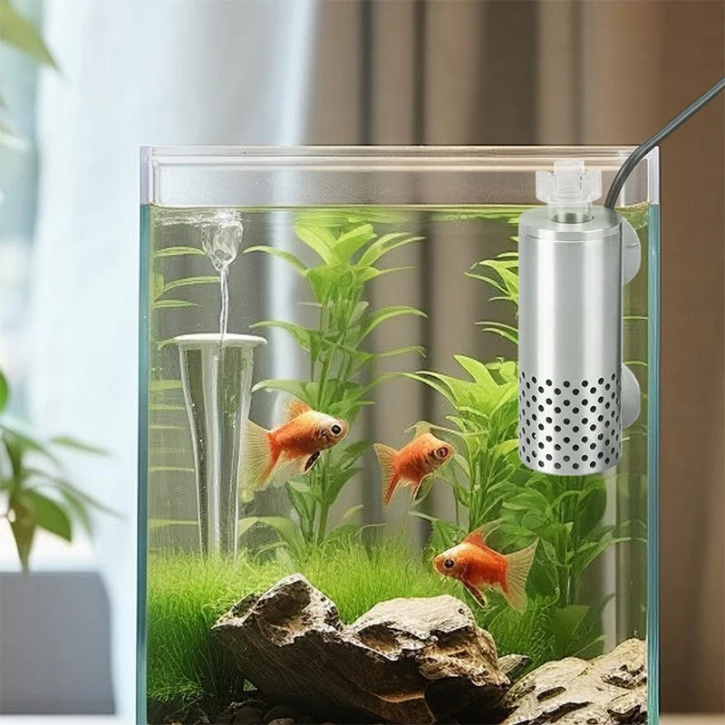 Electric Oil Film Remover Aquarium Skimmer Plant Aquarium Filter Self-priming Floating Head Oil Film Processor Fish Tank Filter