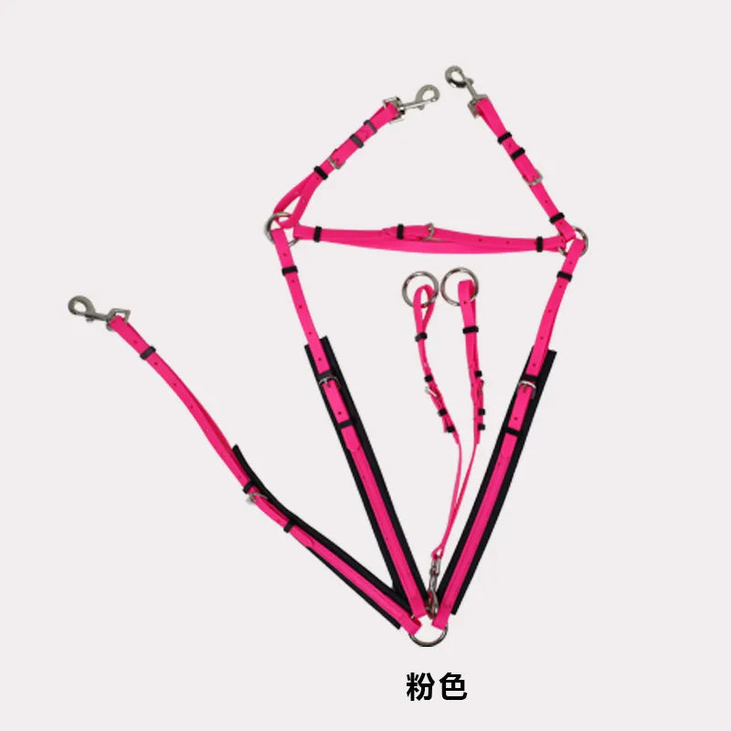 PVC Endurance Breastplate Adjustable Martingale Set Equestrian Tack Horse Riding Gear Saddle Accessories