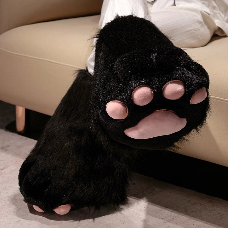 Fursuit Paw Gloves Boots Giant Wearable Accessories Plush Toys Furry Cosplay Cat Bear Shoes Cute Fluffy Animal Manga Party