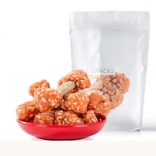 7.05oz/14.11oz(200g/400g) Chicken Dumbbell With Rice All Natural Ingredients, Natural Dog Treats, Healthy, Easily Digestible