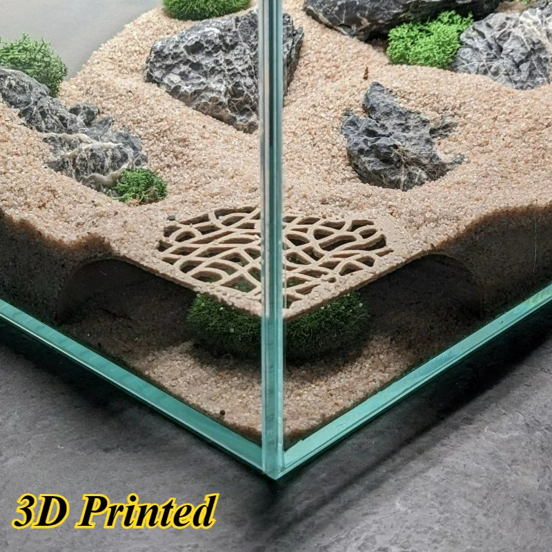Fish Tank Hiding Cave for Small Fish and Shrimp Reptile Breeding Rest Play, Underground Cave, Aquarium Landscape Decoration
