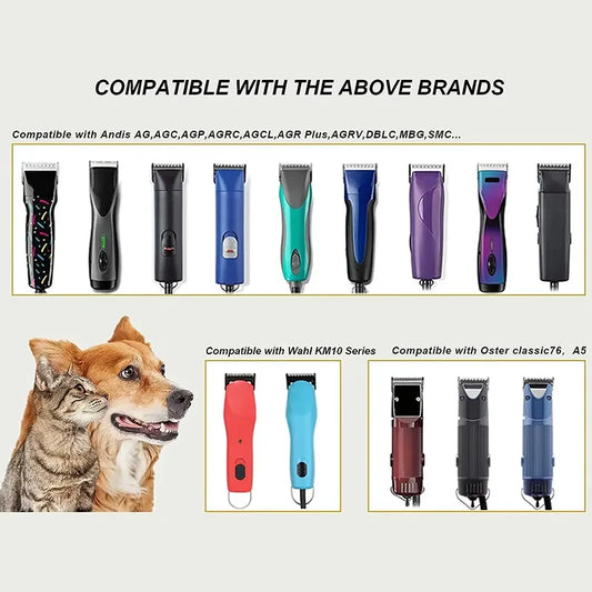 Detachable Animal Wide Blade Compatible With Most Andis /Oster A5,A6/Wahl KM clippers ,Grooming For Pet ,Dog, Sheep Horses, Pigs