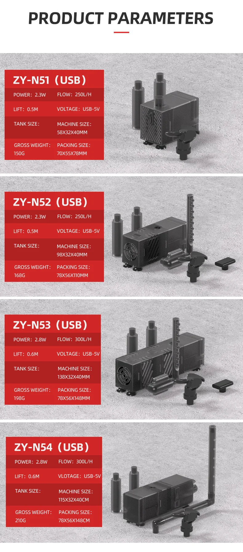 USB fish tank low water filter Aquarium Turtle tank Filter circulation Filtration oxygenation Small fountain