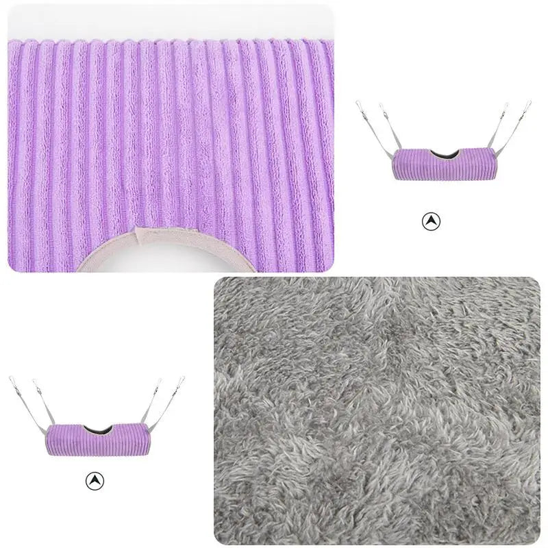 Ferret Hammock For Cage Small Animal Sleeping Bed Tunnel Hammock Small Pet Hammock Bed With Hooks & Ropes For Ferrets Hamsters