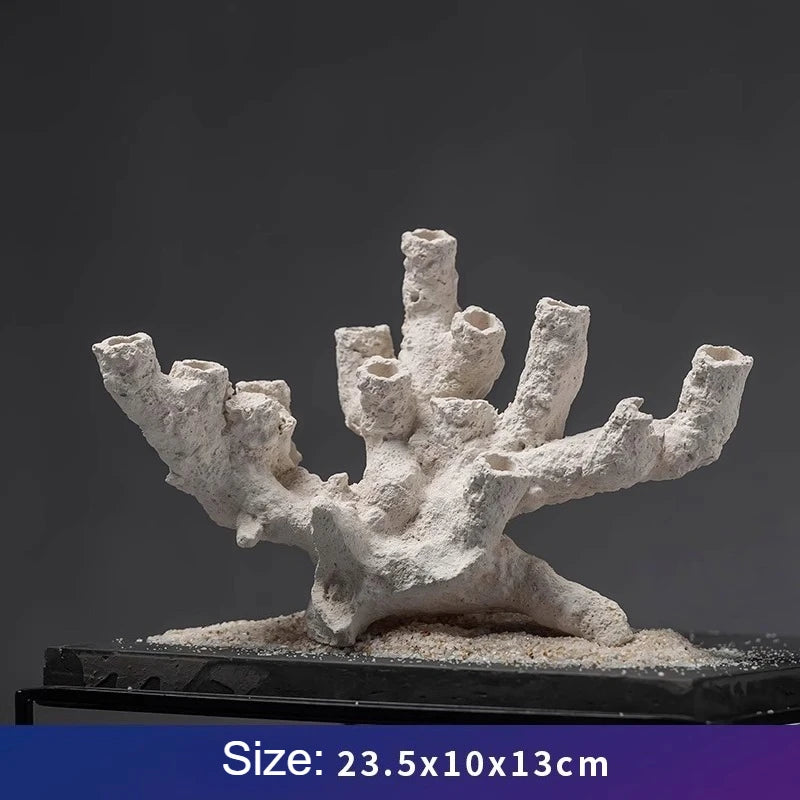 Fish Tank Character Shaped Stone Statue Decoration Poseidon Sea God Statue Underwater King Stone Statue Handmade Craft Landscape Caves