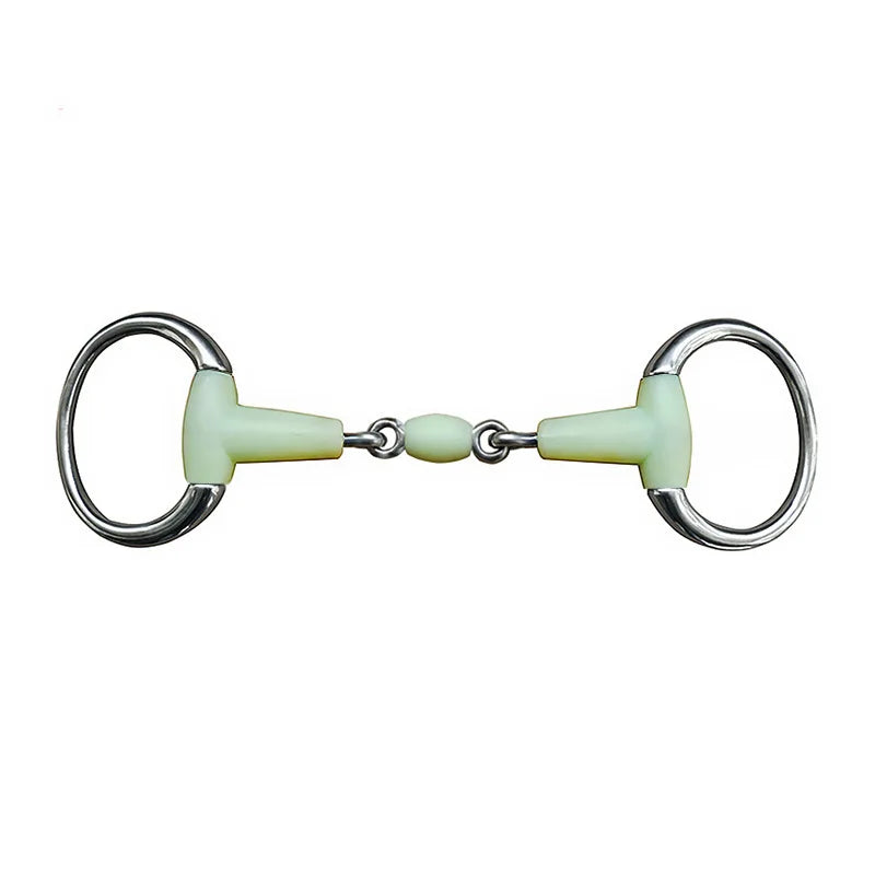 Horse Snaffle Bit Stainless Steel Eggbutt Bit Horse Chew Jointed Mouth Bit Horse Training Equipment Equestrian Products