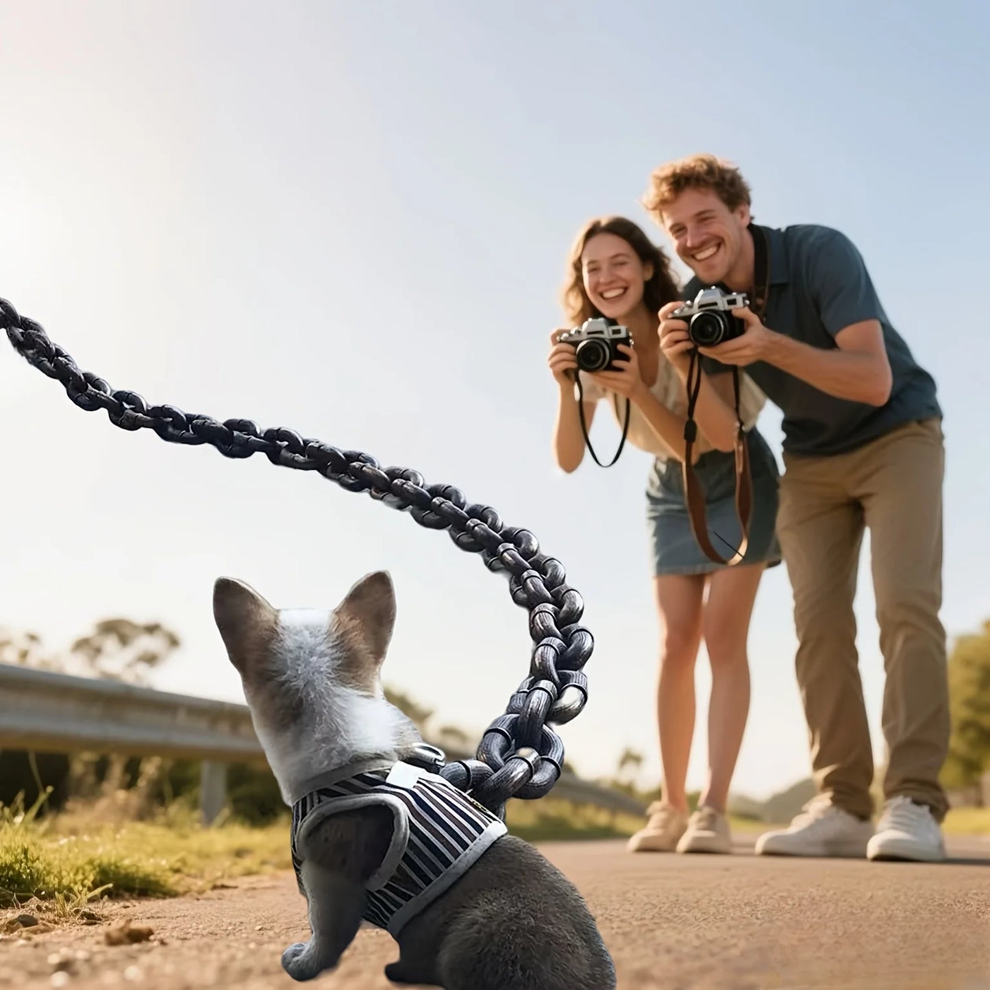 Lightweight Plastic Pet Leash Heavy Duty Dog Chain Super Thick Pet Leash Durable Outdoor Dog Lead Whimsical Chain