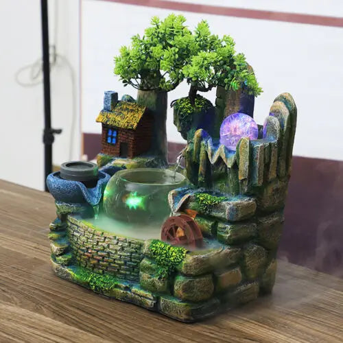 Desktop Fountain Waterfall Fish Bowl