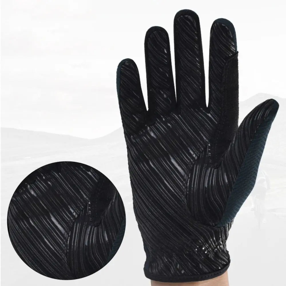 Suede Horse Riding Gloves Wear Resistant Lightweight Equestrian Gloves Anti-slip Comfortable Sports Riding Gloves