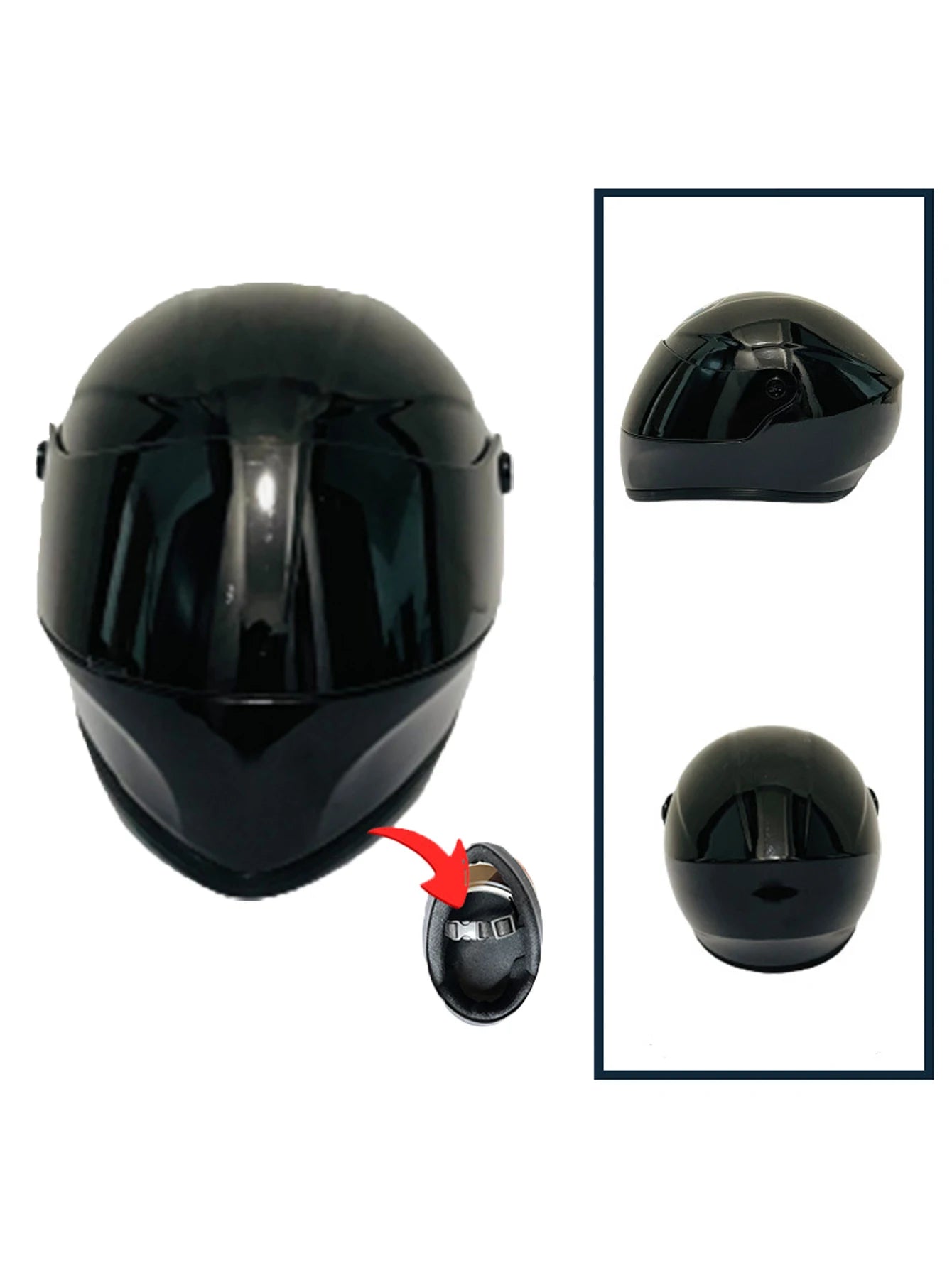 Pet Motorcycle Full Face Helmet with Anti-Detachment Safety Buckle Miniature Riding Helmet for Cats and Dogs Fan Favorite Gift