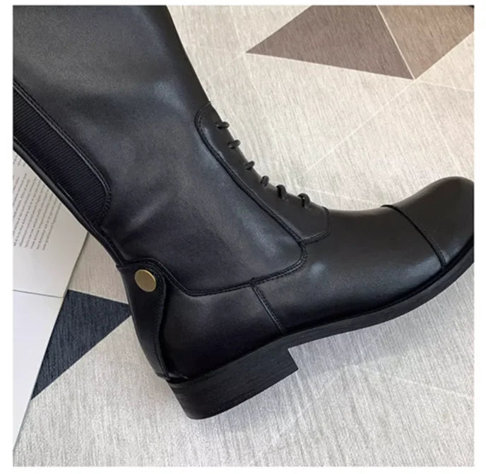 Equestrian Special Mongolian Equestrian Boots For Women Long Tube Riding Technique Genuine Leather Riding Boots