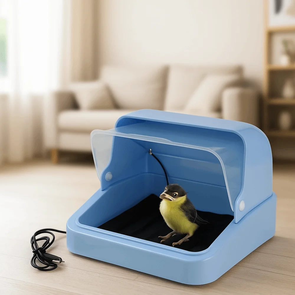 Visual Bird Incubator Adjustable Heat 3-speed Adjustment Chick Brooder Thermostat Controlled Bird Brooding Box Poultry Habitat
