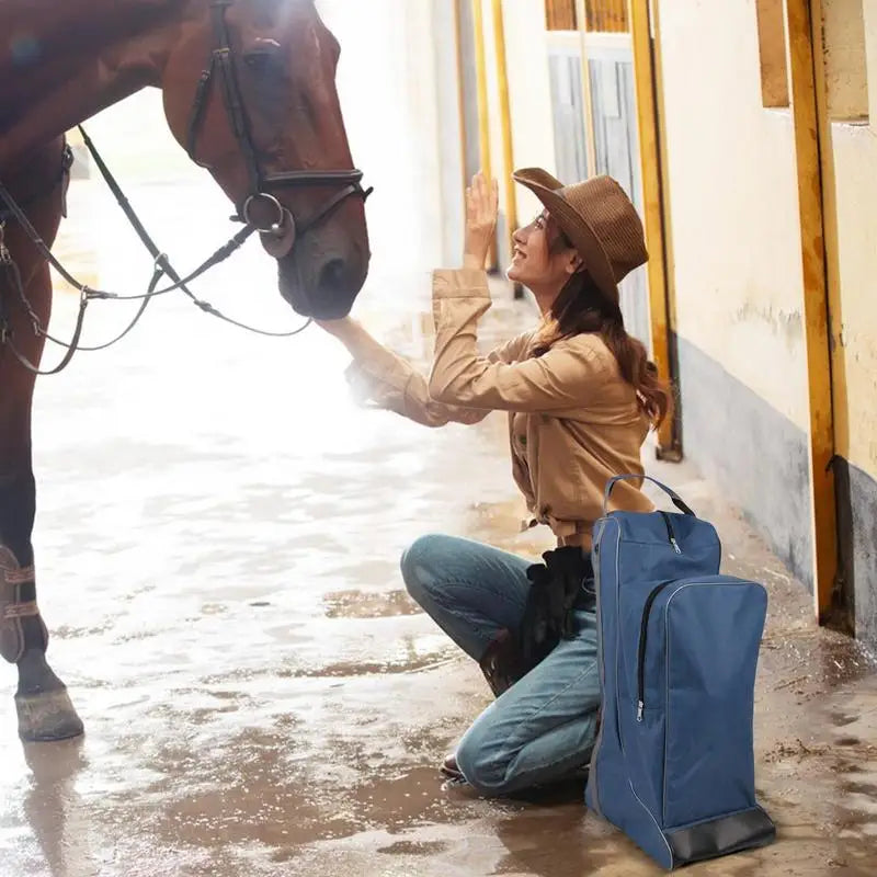 Equestrian Tall Boots Bag Shoes Storage Bags Riding Multifunctional Large Capacity Dustproof Organizer Portable Travel Supplies