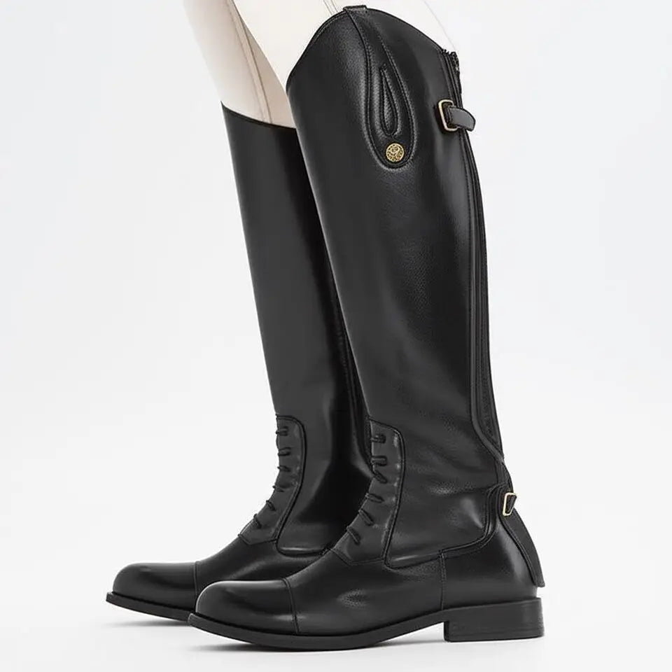 Non-Slip Equestrian Boots Leather Equestrian Supplies Long Boots Riding Equipment Ultra Footwear Resistant Horse Rider Shoes