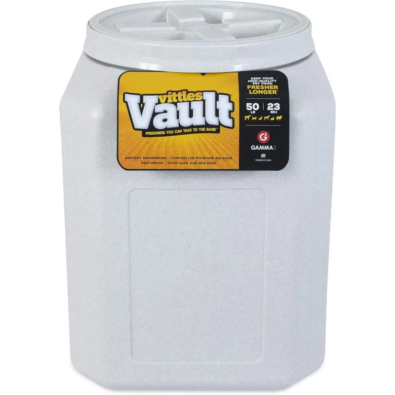 Vault Pet Food Storage Containers - Sealed Dog and Cat Food Storage Container, Fits up to 50lbs, Made in the USA