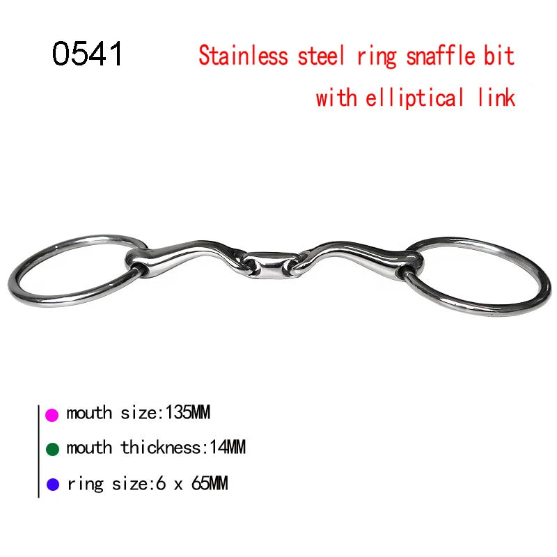 Equestrian Horse Mouth Bit Snaffle Gag Bite Horse Training Riding Harness Supplies