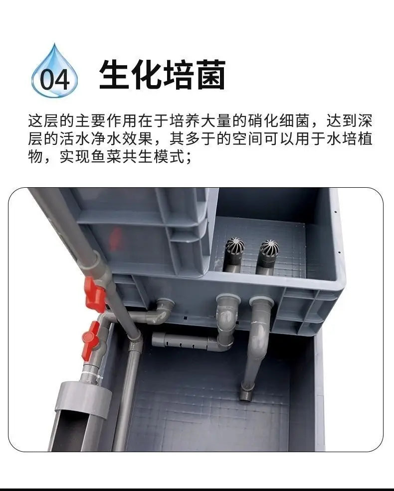 Tank-free fish tank swamp turtle tank raising turnover box filter mixed ecological tank changing water raising turtle box large
