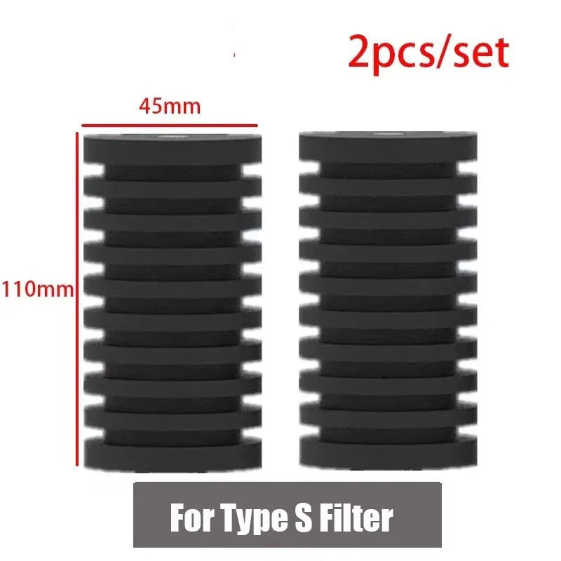 USB Small Aquarium Filter, Single Sponge Filter, with Suction Cup or Adjustable Hanging Clip, Dual Purpose Fish Bowl Tank Filter