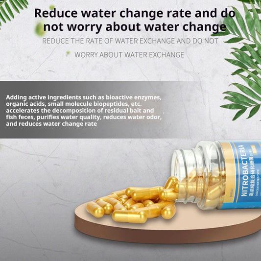 Aquarium Nitrifying Nitrobacteria Powder Aquarium Biological Filter Booster Powder for Fresh Water Concentrated