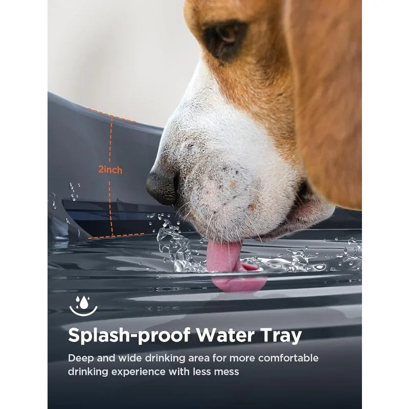 7L/1.8Gal Dog Water Fountain for Large Dog,  Dog Water Bowl Dispenser Pet Water Fountain