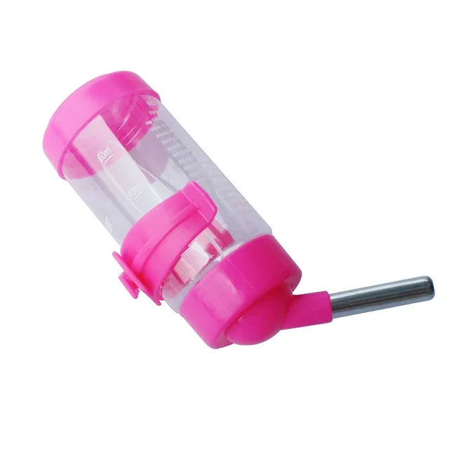 Plastic Hamster Drinker Water Bottle Dispenser Hanging Pet Dog Guinea Pig Squirrel Rabbit Drinking Head Pipe Fountain