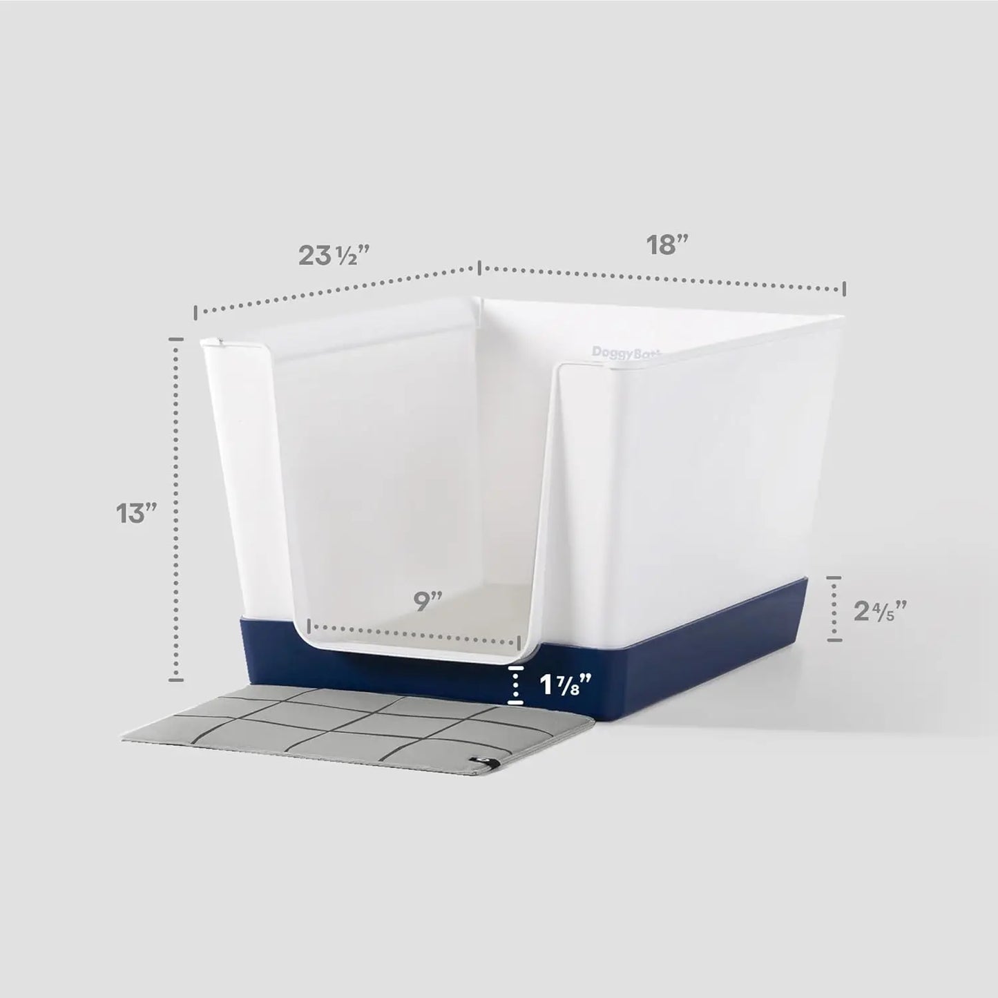 Indoor Dog Toilet Solution - No Mess and Splash Guard - Potty Training Pad Holder