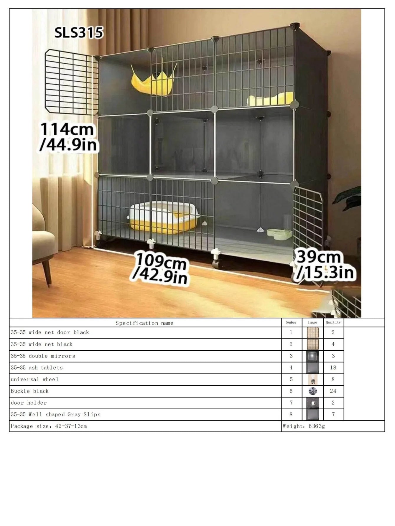 Cat Cage, Household Indoor Small Apartment, Cat Villa, Cat House, Cat Nest, Integrated Does Not Occupy an Area