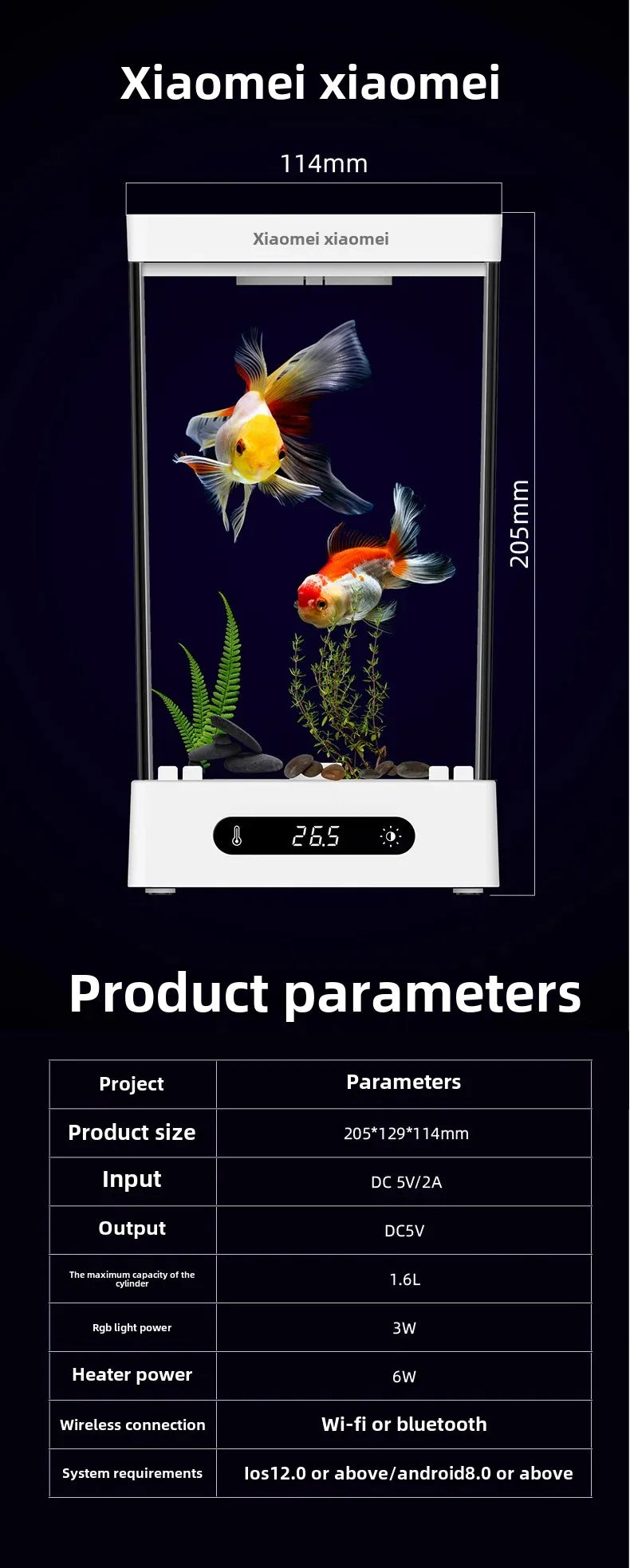 Smart betta dedicated fish tank desktop mini small ecological self-circulating desktop aquarium fish tank