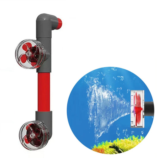 Auto-Rotating 4-Blade Fan Kit for Fish Tank Outlet Clover Accessories Fish Tank Outlet Aquarium Filter Screen Accessories