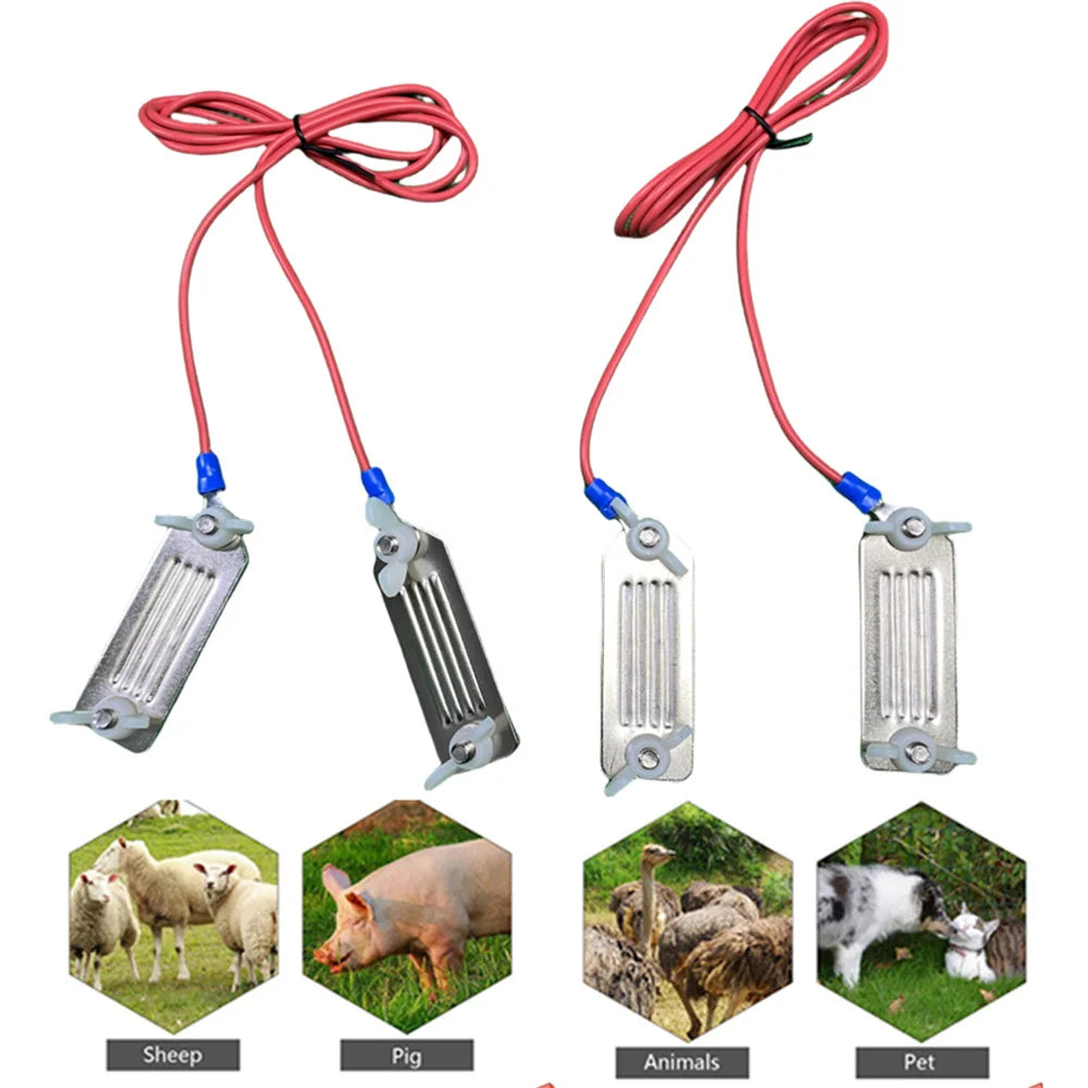 1/3/5 PCS Electric Fence Polytape to Polytape Connectors for Animals Farms Control Electric Fence Poly Tape Connection Connector
