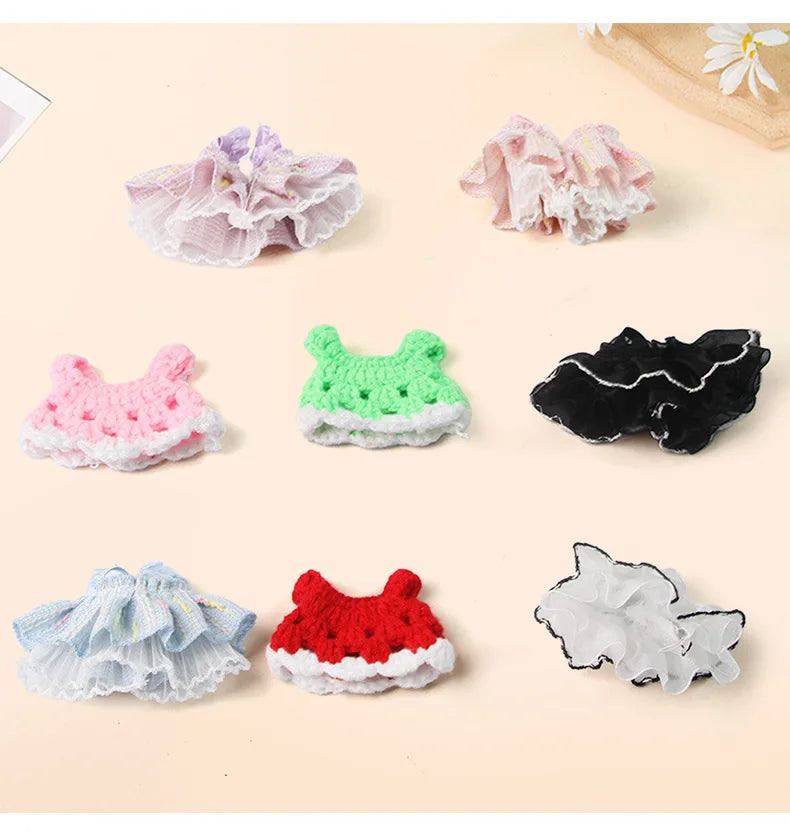Lovely Handmade Mini Dress Princess Skirt Bow Coat for Small Pets Soft Coat for Ferrets Hamsters Guinea Pigs