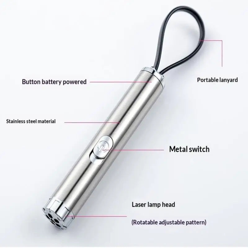 ♥Multi-pattern Laser Cat Teaser Pen Pet Toy with Infrared Always-on Switch