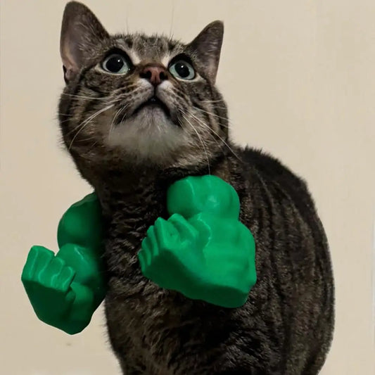 Cat Muscle Arm 3D Printed Neck Arm with Muscle Pet Cosplay Costume Accessories for Halloween Birthday Party Supplies