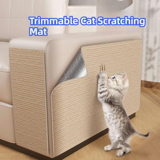 Trimmable Cat Scratching Mat Cat Scratcher Sofa Tape Scratching Post Self-adhesive Carpet Cat Scratch Board Cat Accessories