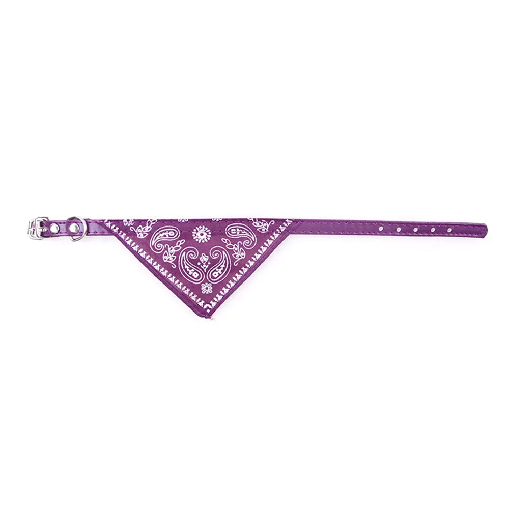 Cute Printed Bandana Cat Collar Puppy Dog Cat Scarf Collar Adjustable Triangular Pet Bandana Collar for Kittens Small Animals