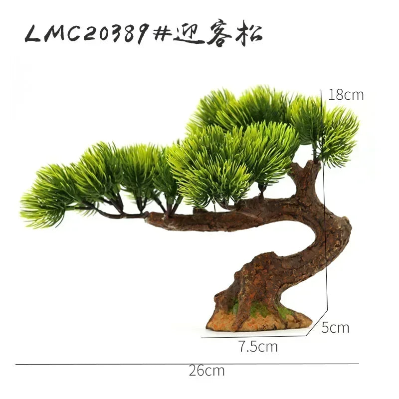 Aquarium Ornaments Simulation Plants Fish Tank Landscaping Decorations Plastic Water Plants Flowers Trees  Accessories
