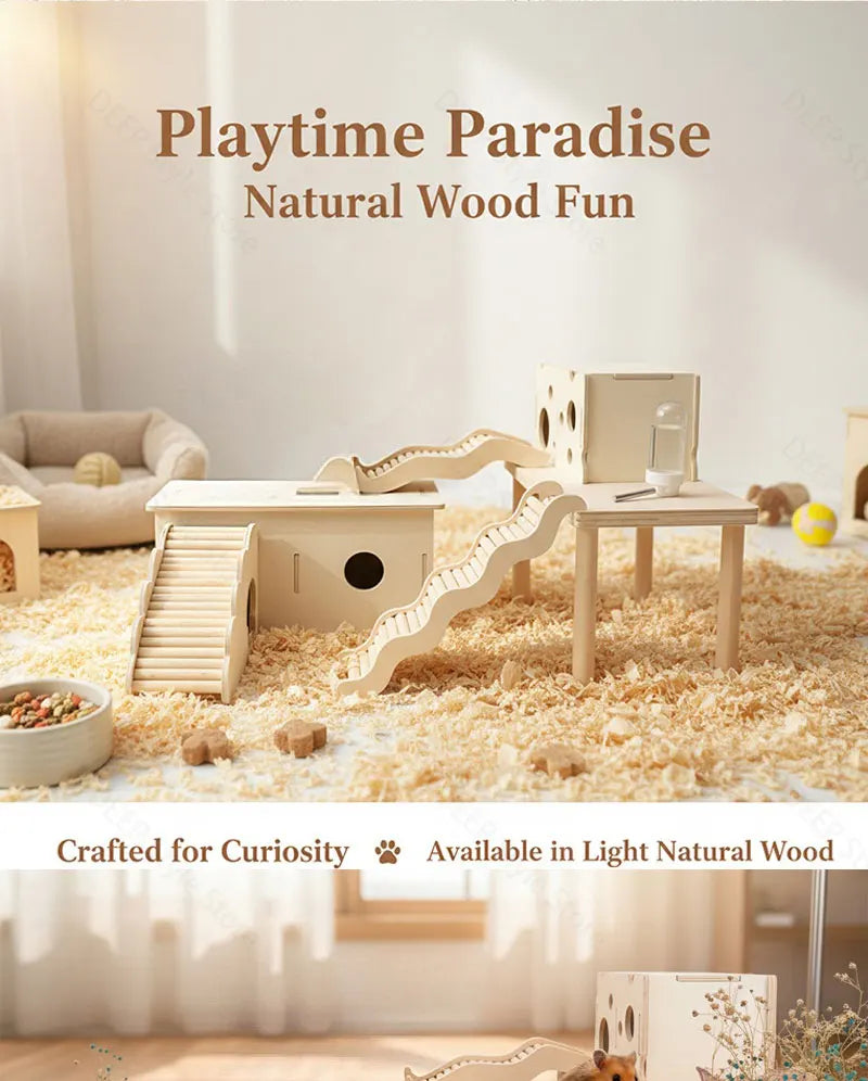 Non-toxic Wooden Climbing Toys No Paint No Wax Play Accessories