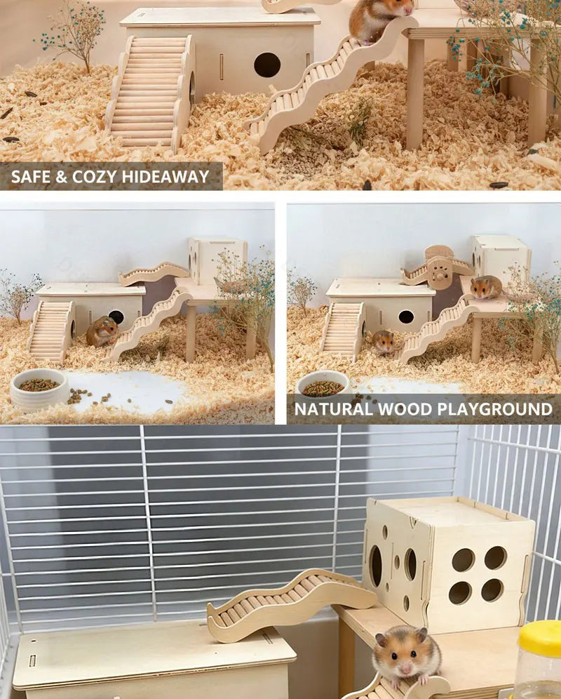 Non-toxic Wooden Climbing Toys No Paint No Wax Play Accessories