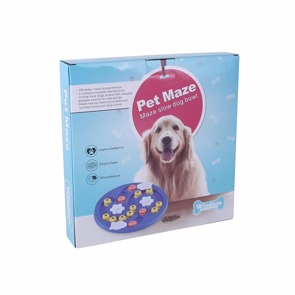 Dog Puzzle Toys Slow Feeder Interactive Increase Puppy IQ Food Dispenser Slowly Eating Non-Slip Bowl Pet Cat Dogs Training Game
