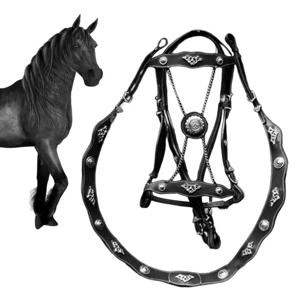 PU Horse Lead Rope Strap Adjustable Equestrian Rein Racing Halters Swivel Buckle Ponies With Metal Buckle Leading Rope