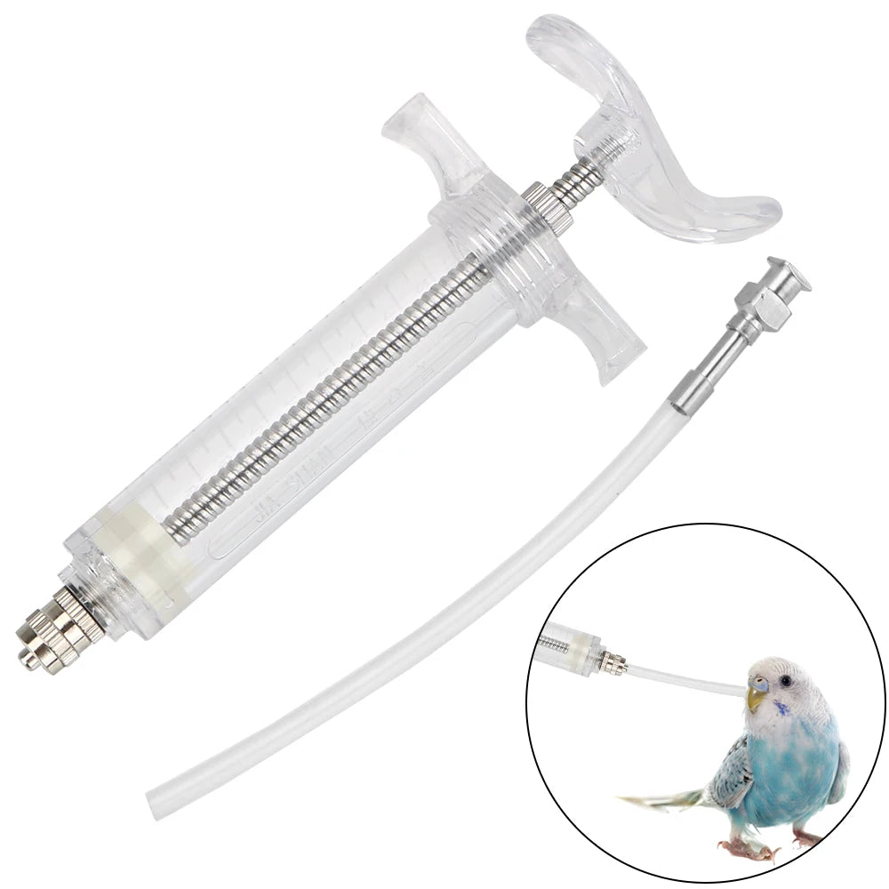 20ml/50ml Pet Feeding Adjustable Parrot Feeding Syringe Baby Bird Feeder Hand-raised breast feeder Bird Supplies