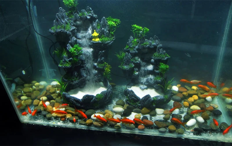 Aquarium Quicksand Waterfall DIY Simulation Rockery Package Fish Tank Landscaping