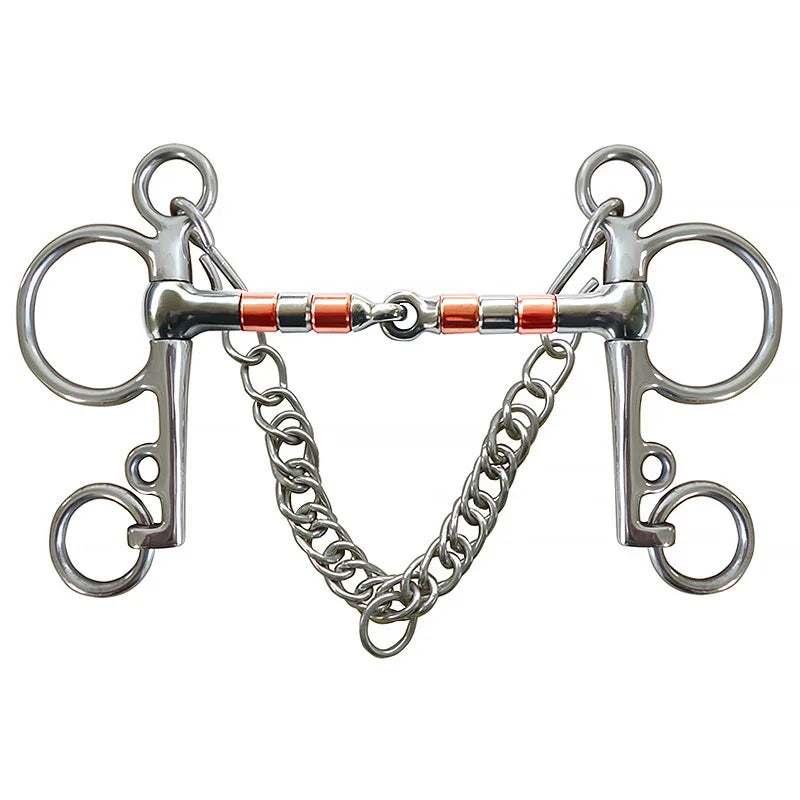 Equestrian Horse Mouth Bit Snaffle Gag Bite Horse Training Riding Harness Supplies