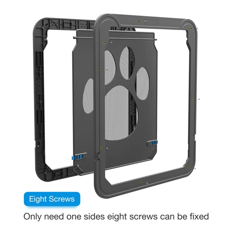 A59T Pet Kitty Dog Door Flap Gate Opener Controlled Entry Electronic Screen Window Protector Wall Mosquito Net(Small:24cmx29cm)