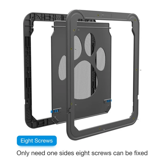 A59T Pet Kitty Dog Door Flap Gate Opener Controlled Entry Electronic Screen Window Protector Wall Mosquito Net(Small:24cmx29cm)